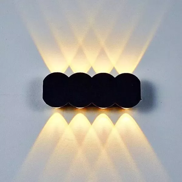 Đèn Tường Led Hiện Đại Ngoài Trời, Hắt 8 Tia Vnt-339
