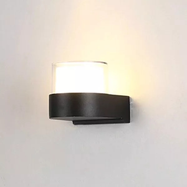 Đèn Tường Led Hiện Đại Ngoài Trời, Thiết Kế Hình Khối Trụ ,1 Đầu Vnt-380