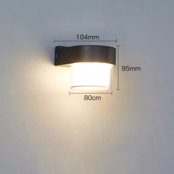 Đèn Tường Led Hiện Đại Ngoài Trời, Thiết Kế Hình Khối Trụ ,1 Đầu Vnt-380