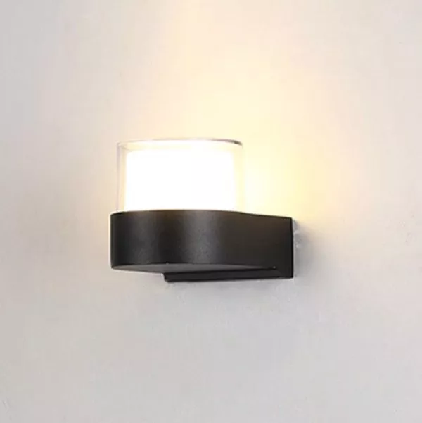 Đèn Tường Led Hiện Đại Ngoài Trời, Thiết Kế Hình Khối Trụ ,1 Đầu Vnt-380