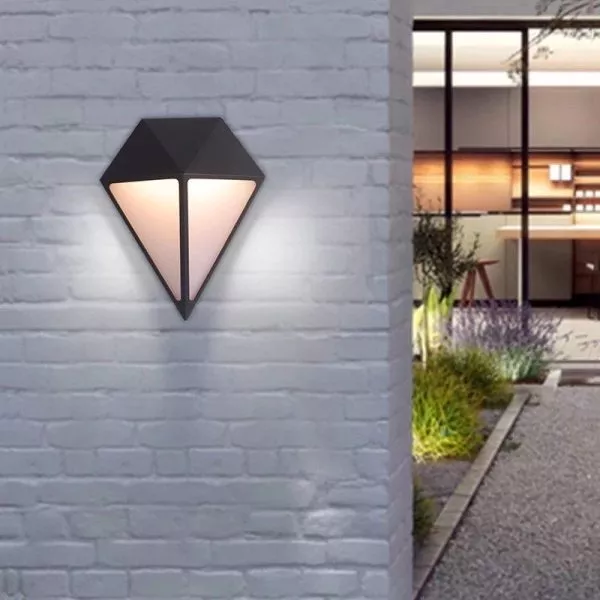 Đèn Tường Led Hiện Đại Ngoài Trời, Thiết Kế Hình Kim Cương Vnt-343