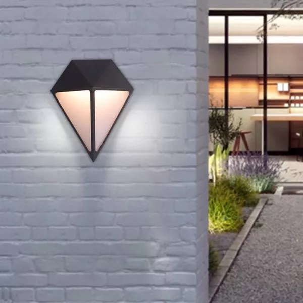 Đèn Tường Led Hiện Đại Ngoài Trời, Thiết Kế Hình Kim Cương Vnt-343
