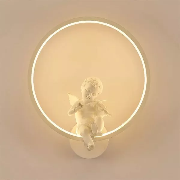 Đèn Tường Trong Nhà, Vòng Tròn Led, Tạo Hình Thiên Thần Chơi Đàn Gt221