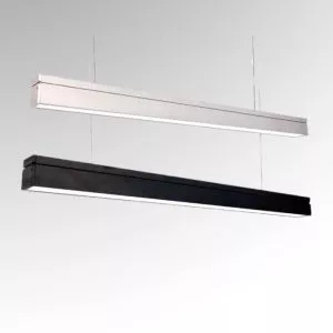 Đèn thả máng văn phòng mặt 7cm, thân Xám/Đen TVP-1102