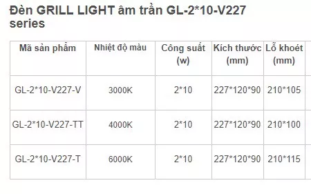 Đèn Grill Light Đôi Kingled