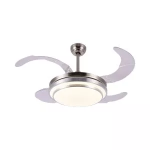 Quạt trần đèn, cánh xếp, thiết kế hiện đại QT-126