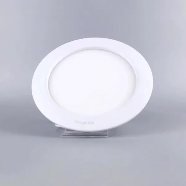 Đèn Panel Âm Trần Cao Cấp, 10Wat Vinaled, Màu Trắng/Xám