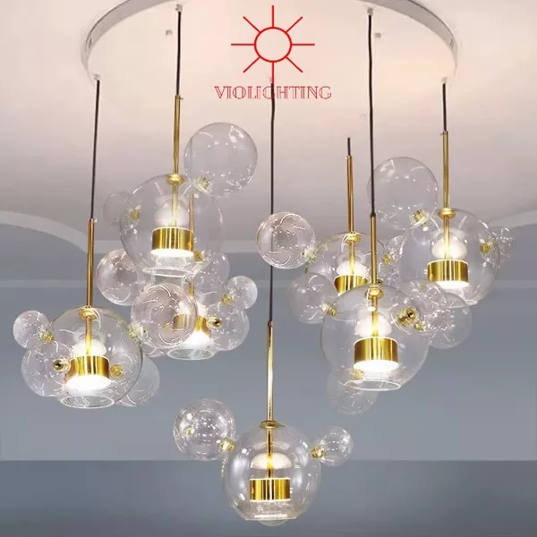 Đèn Thả Decor - Thủy Tinh Thiết Kế Hình Bọt Biển Tdc-105
