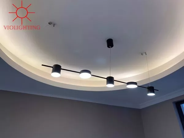 Đèn Thả Decor - Thiết Kế Kiểu Ngang-Màu Đen 5 Bóng Led Tdc-178D