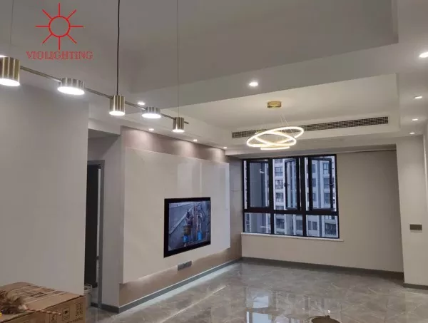 Đèn Thả Decor - Thiết Kế Hiện Đại, Thân Ngang-Màu Vàng Đồng 5 Bóng Tdc-178V