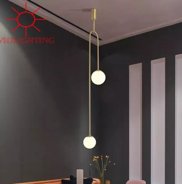 Đèn Thả Decor - Phong Cách Moonlight, Khung Kim Loại Si Vàng Đồng, Treo Đứng Tdc-154