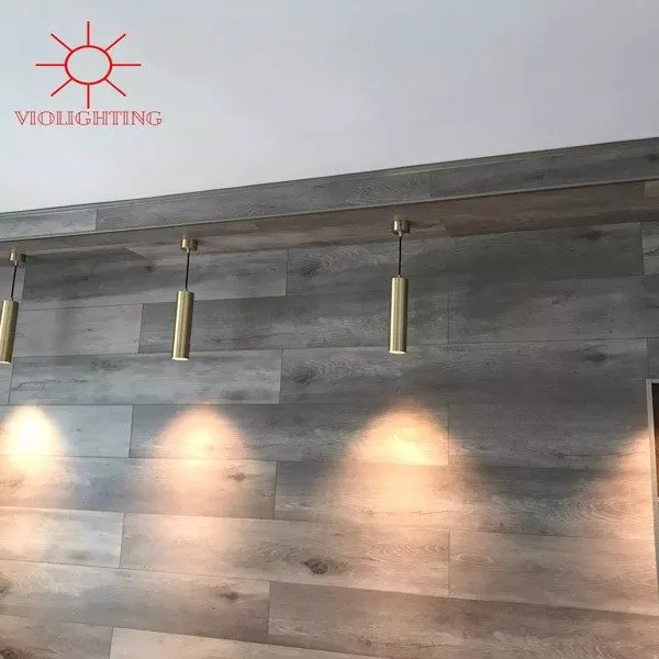 Đèn Thả Ống Sắt Màu Vàng Tdc-58V
