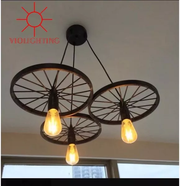 Đèn Thả Decor - Thiết Kế 3 Bánh Xe Kim Loại Giá Rẻ Tdc-59