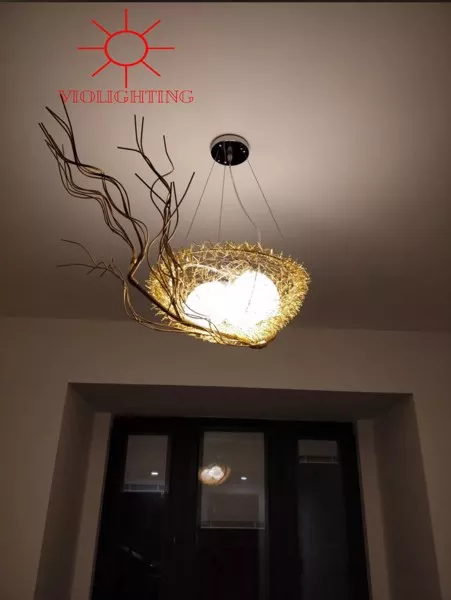 Đèn Thả Ngang Kiểu Tổ Chim Nghệ Thuật Tdc-114