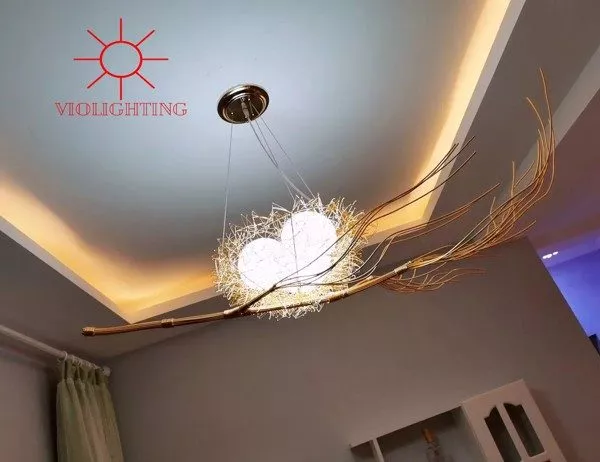 Đèn Thả Ngang Kiểu Tổ Chim Nghệ Thuật Tdc-114