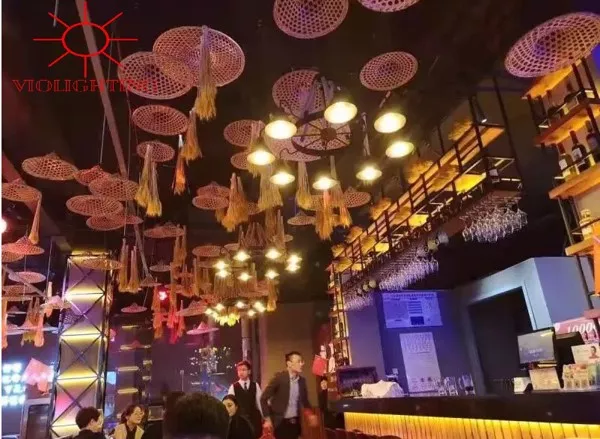 Đèn Thả Decor - Phong Cách Retro, Khung Kim Loại Treo Dây Thừng Nghệ Thuật Tdc-106