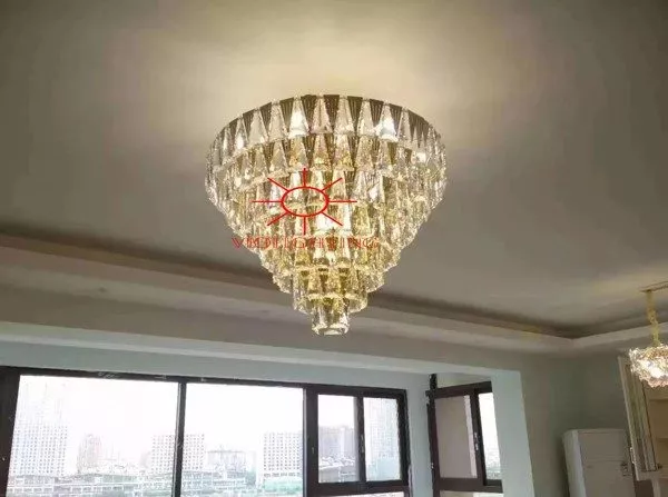 Đèn Gắn Trần Phòng Khách-Bàn Phale Phối Kim Loại Cao Cấp Dc-122