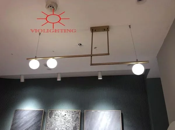 Đèn Gắn Trần Thanh Ngang-3 Bóng, Phong Cách Bắc Âu Dc-150