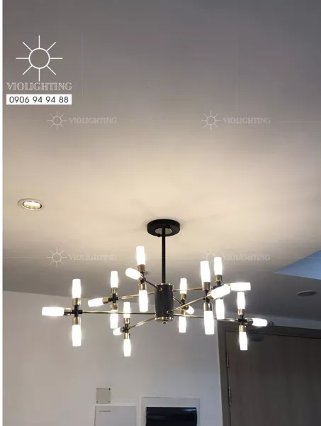 Đèn Gắn Trần Phòng Khách-Bàn Ăn, Ống Thủy Tinh Hiện Đại Dc-138