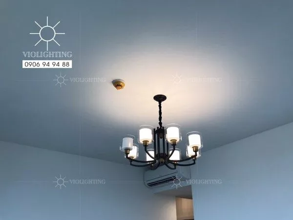 Đèn Gắn Trần Phòng Khách, Bán Cổ Điển, Màu Nâu Giả Cổ Dc-100