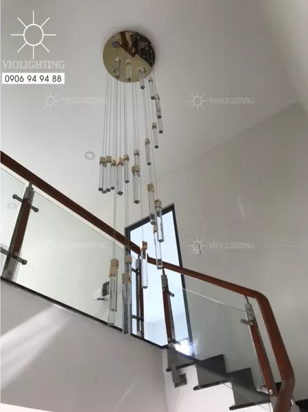 Đèn Trang Trí Thông Tầng-Sảnh, Ống Phale Thả Xoắn Ốc Nghệ Thuật Dc-107