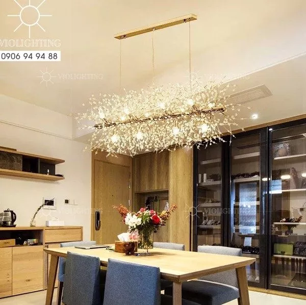 Đèn Gắn Trần Phòng Khách-Bàn Ăn, Thanh Ngang, Kiểu Hoa Bồ Công Anh Tdc-1254