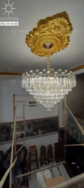 Đèn Gắn Trần Phòng Khách-Bàn Ăn, Thẻ Phale Trắng Cao Cấp Dc-1052