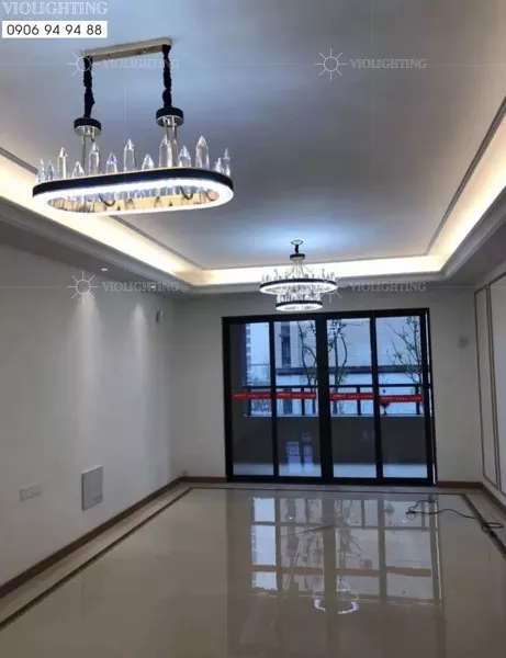 Đèn Gắn Trần Phòng Khách-Bàn Ăn Kiểu Ngang, Phale Kiểu Đá Cao Cấp Dc-1066