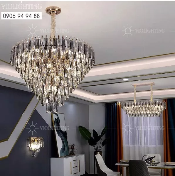 Đèn Gắn Trần Phòng Khách-Bàn Ăn,Phale Kiểu, Phối 2 Màu Dc-1073