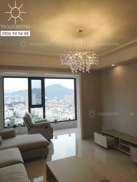 Đèn Gắn Trần Phòng Khách-Bàn Ăn, Kiểu Serip Tròn Nghệ Thuật Dc-1078