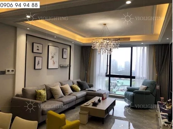 Đèn Gắn Trần Phòng Khách-Bàn Ăn, Kiểu Serip Tròn Nghệ Thuật Dc-1078