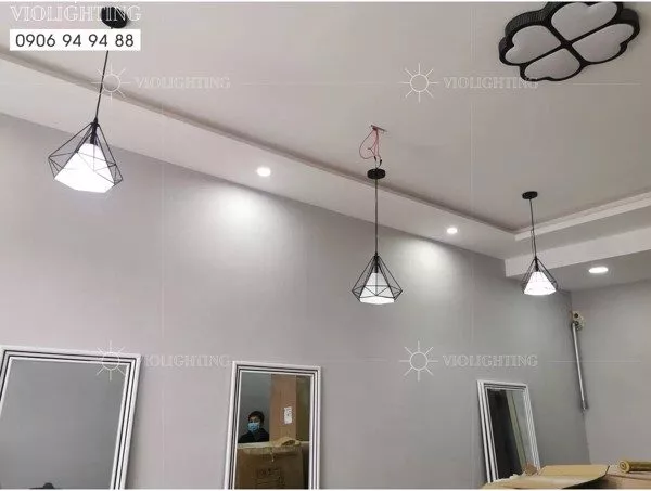 Đèn Thả Sắt Hình Kim Cương Tdc-05