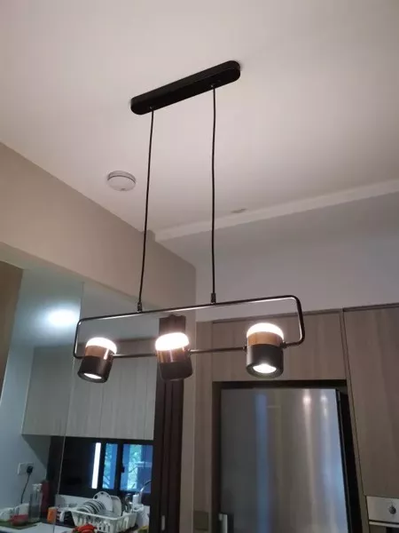 Đèn Thả Decor - Thiết Kế Kiểu Ngang, Led 3 Bóng Hiện Đại Tdc-108/3