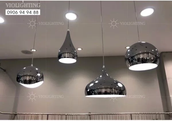 Đèn Thả Chao Kim Loại Si Màu Cao Cấp Tdc171