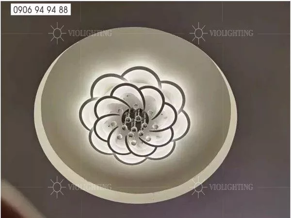Đèn Ốp Trần Hiện Đại, Thiết Kế Bông Hoa Nghệ Thuật Ot-017