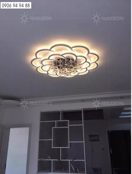 Đèn Ốp Trần Hiện Đại, Thiết Kế Bông Hoa Nghệ Thuật Ot-018