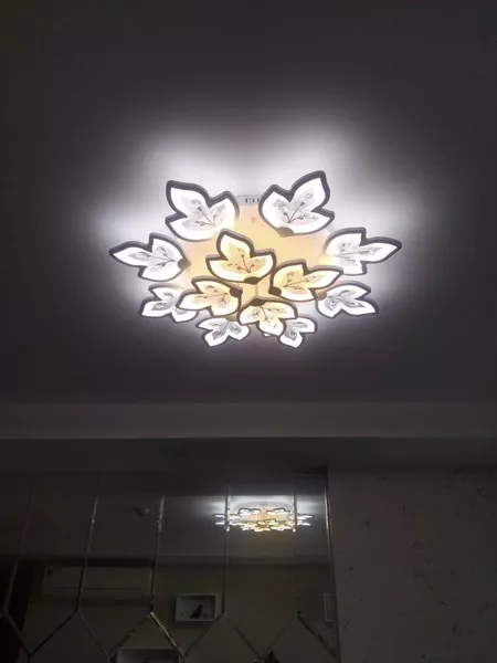 Đèn Ốp Trần Hiện Đại, Thiết Kế Hình Bông Hoa, Đính Phale Nghệ Thuật Ot-045