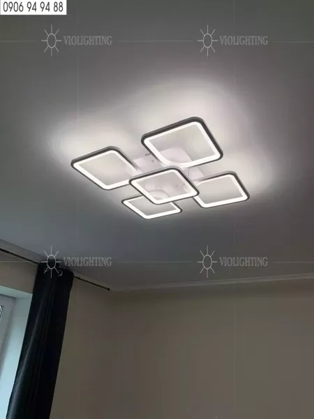 Đèn Ốp Trần Hiện Đại, Thiết Kế Ô Vuông Nghệ Thuật Ot-050