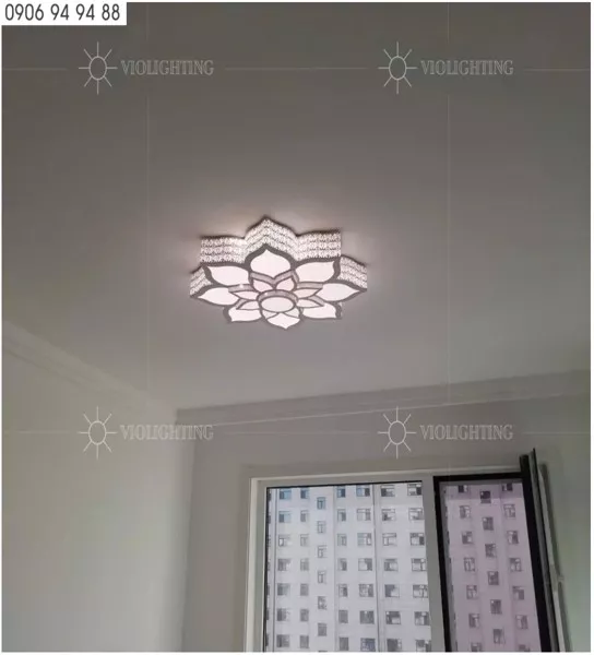 Đèn Ốp Trần Hiện Đại, Thiết Kế Bông Hoa, Phối Phale Nghệ Thuật Ot-092