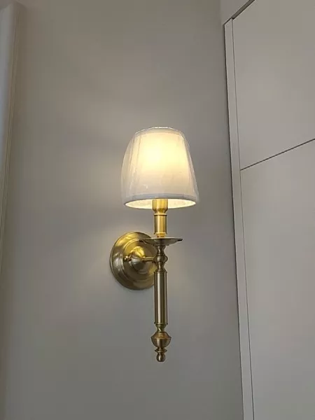 Đèn Gắn Tường Nghệ Thuật, Khung Kim Loại, Chao Vải Vdc-624
