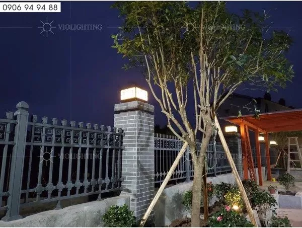 Đèn Trụ Cổng - Hàng Rào, Hành Lang Năng Lượng Mặt Trời Dtc-04
