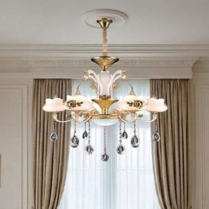 Đèn Chùm Tay Nến, Chao Đá Giá Rẻ DC-524