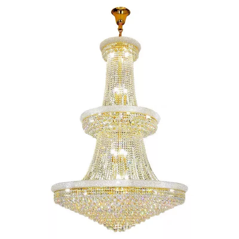 Đèn thả thông tầng-sảnh Phale hạt phối kim loại cao cấp DC-306 - Hình ảnh 4