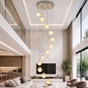 Đèn trang trí thông tầng-sảnh quả cầu hiện đại DTT-120