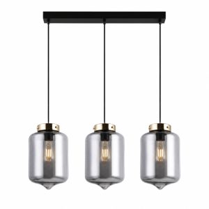 Đèn thả nhà bếp-bàn ăn thủy tinh màu Khói TDC-61
