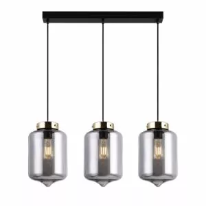 Đèn thả nhà bếp-bàn ăn thủy tinh màu Khói TDC-61