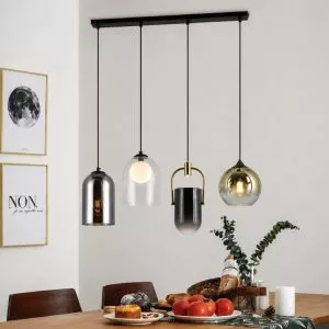 Đèn thả nhà bếp-bàn ăn thủy tinh phối màu Nghệ Thuật TDC-62