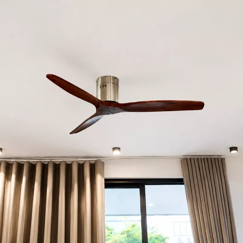 Quạt trần 3 cánh gỗ, thiết kế hiện đại QT-114 - Hình ảnh 4