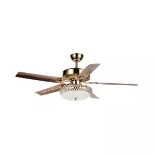 Quạt trần đèn, 5 cánh kim loại, thiết kế cổ điển QT-134