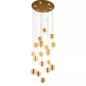 Đèn chùm thông tầng phale thiết kế hình chiếc lá DTT-136